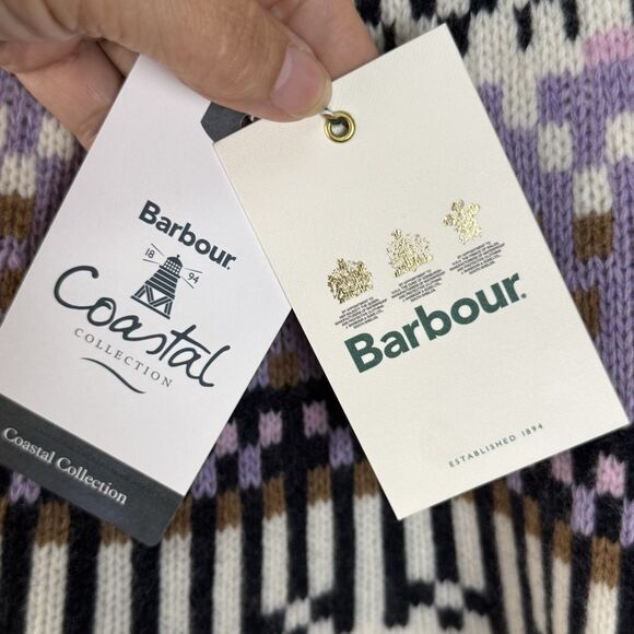 Barbour Coastal Collection Wool Blend Wareham Pullover Knit Sweater Sz 14 New - Picture 7 of 10
